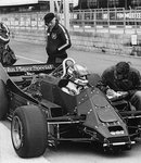 Colin observes Nigel's 88 type during Silverstone '81 test.jpg