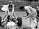 Director John Frankenheimer explains the next shot of Grand Prix to Françoise Hardy and Antonio Sabato.jpg